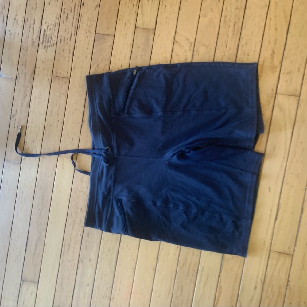 Hyba navy urban shorts with draw string pull on style